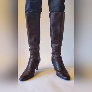 Aerology Leather Knee High Boots Size 6.5